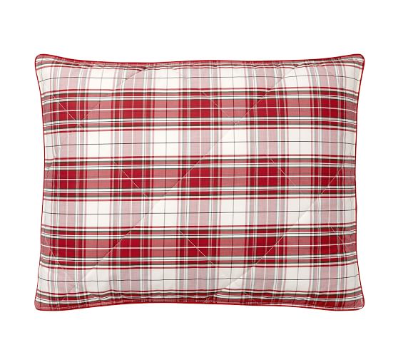 Hannon Plaid Reversible Comforter & Sham Pottery Barn