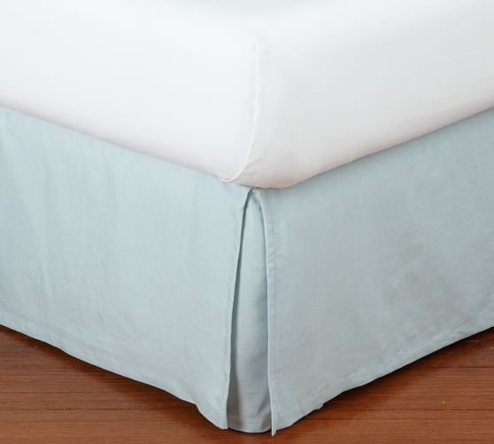 Belgian Flax Linen Bed Skirt Pottery Barn