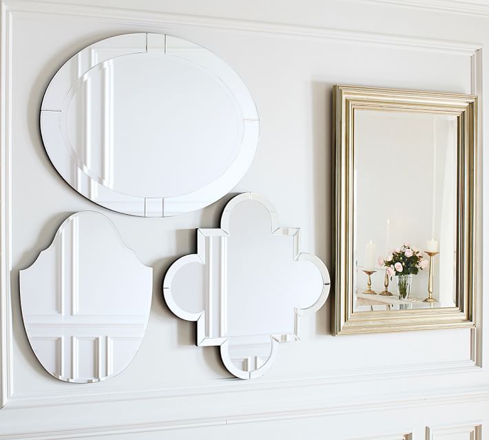 Piper Frameless Mirrors Pottery Barn