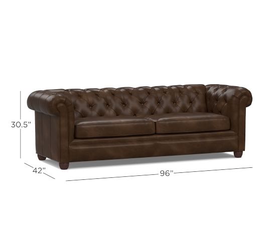 Chesterfield Leather Sofa Pottery Barn