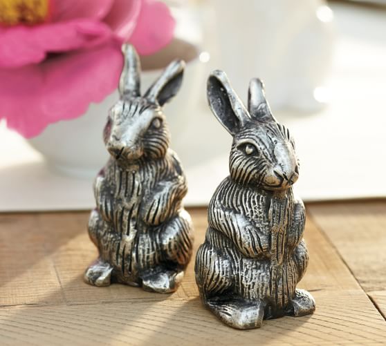 Antique Bunny Salt & Pepper Shakers Pottery Barn