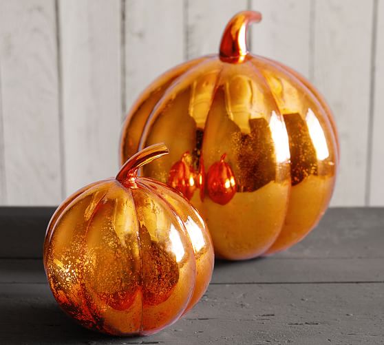 Orange Mercury Pumpkin Pottery Barn