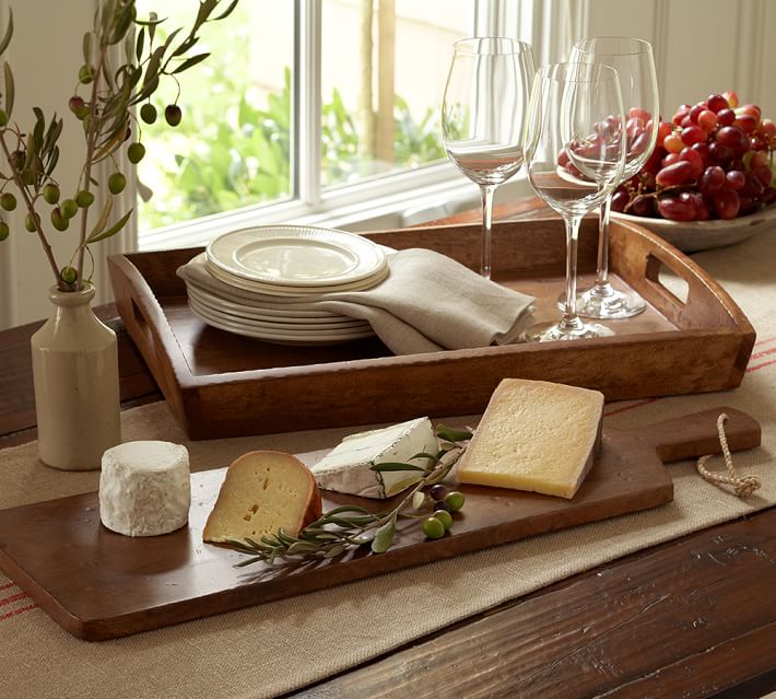 Vintage Wood Cheese Board Pottery Barn