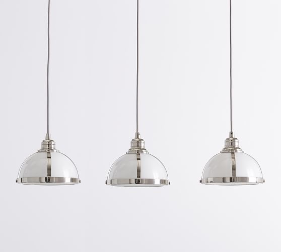 Pb Classic 3 Light Pendant With Milk Glass Shade Scroll To Next Item