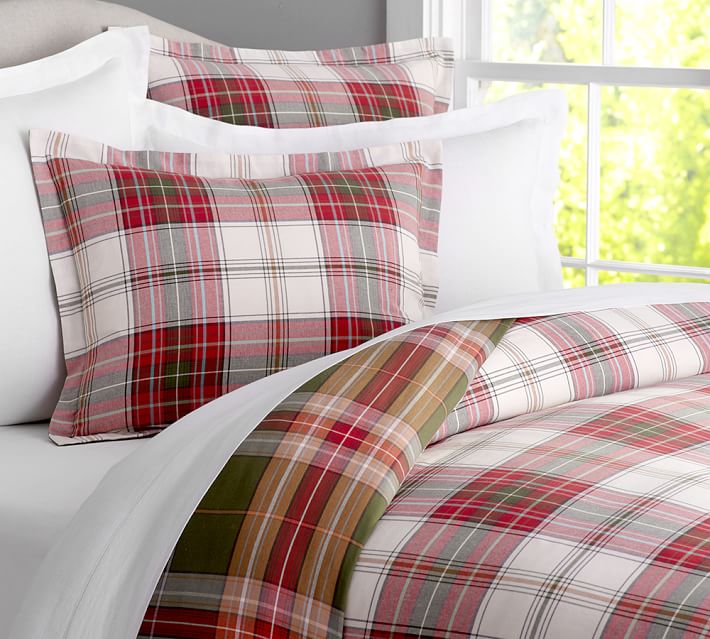 Cambridge Reversible Duvet Cover Sham Pottery Barn