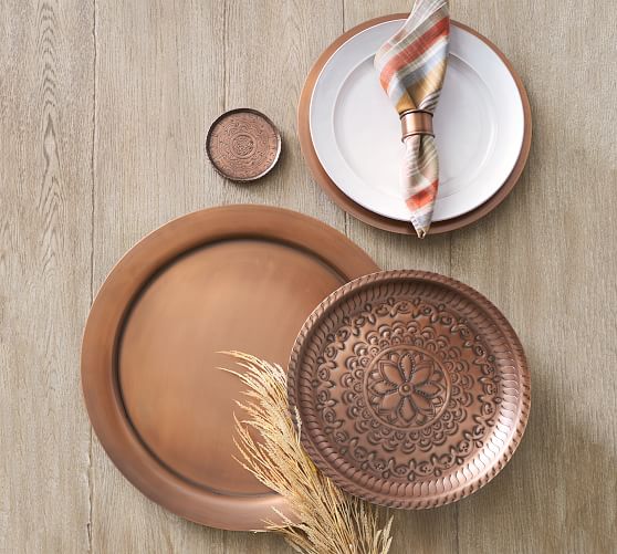 Rustic Copper Coaster, Set of 4 Pottery Barn