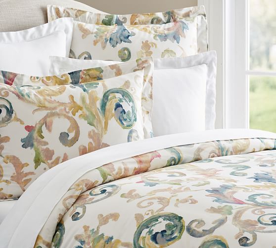 Claudia Print Duvet Cover & Sham Pottery Barn