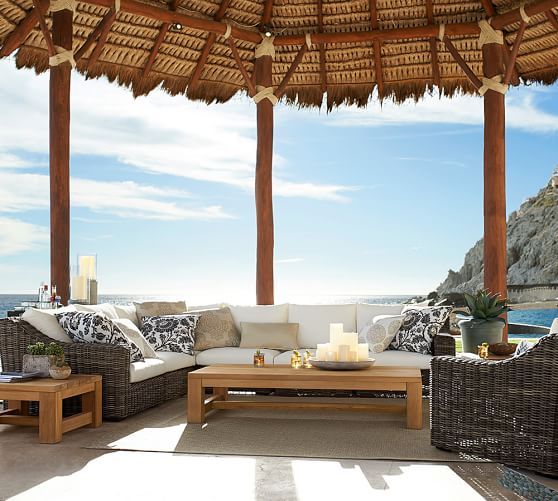 Amherst Teak Coffee Table Pottery Barn