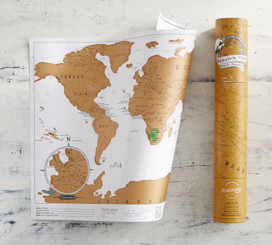World Scratch Map | Pottery Barn
