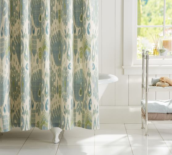 Vivian Ikat Shower Curtain Pottery Barn