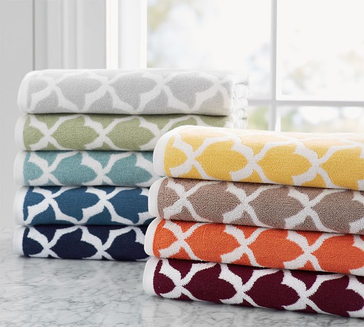Marlo Jacquard Organic Towels Pottery Barn Magnificent Patterned Bath Towels Marlo Jacquard Organic Towels Pottery Barn Magnificent Patterned Bath Towels