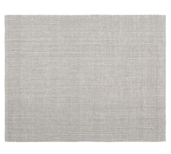 Chunky Wool And Jute Rug Gray Ivory Pottery Barn