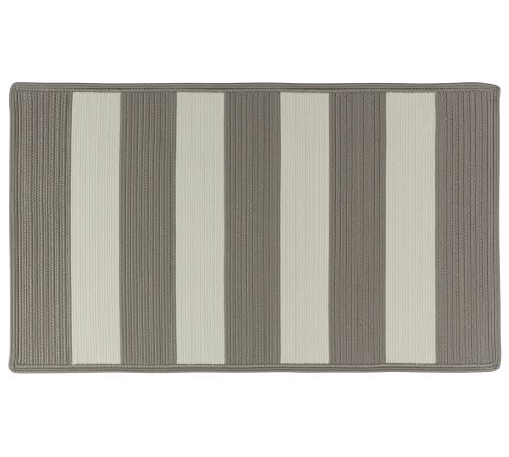 Capel® Fitzgerald Stripe Rug - Taupe | Pottery Barn
