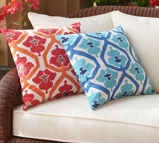 Natalie Print Indoor/Outdoor Pillow Pottery Barn
