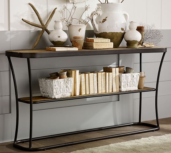 Bartlett Reclaimed Wood Console Table Pottery Barn