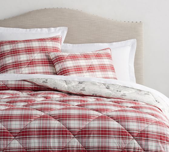Hannon Plaid Reversible Comforter & Sham Pottery Barn