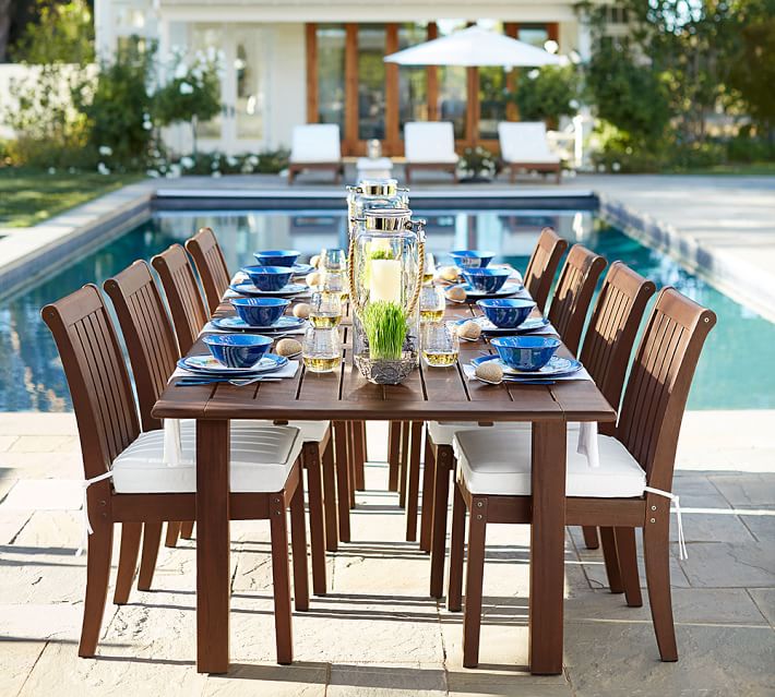 Ham Extra Large Extending Table Chair Dining Set Honey Ham Extra Large Extending Table Chair Dining Set Honey Pottery Barn