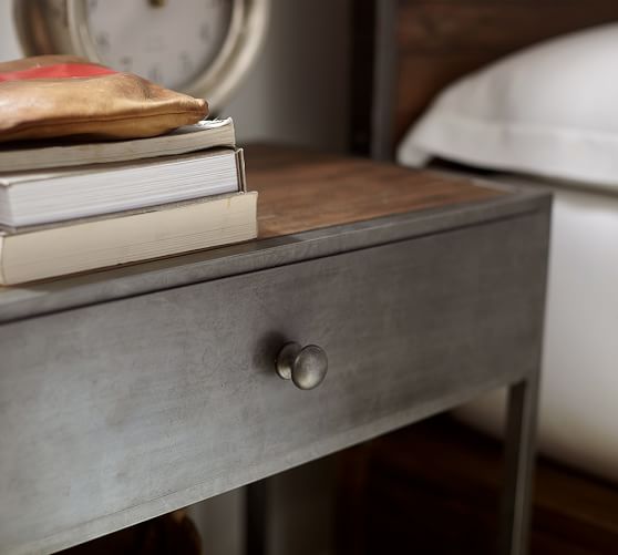 Big Daddy's Antiques Metal Nightstand Pottery Barn