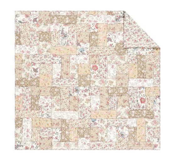 Madelyn Reversible Floral Patchwork Quilt & Sham Pottery Barn