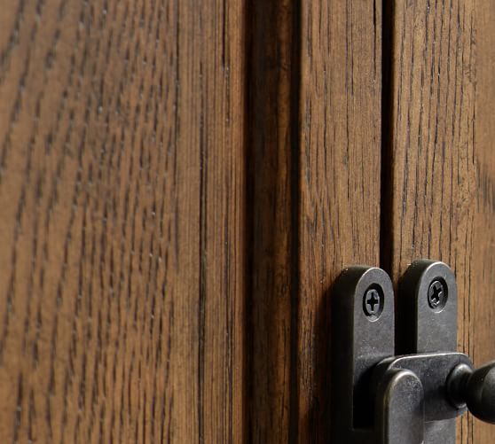 Logan Lagre Wall Suite with Bookcases & Doors, Hewn Oak Pottery Barn