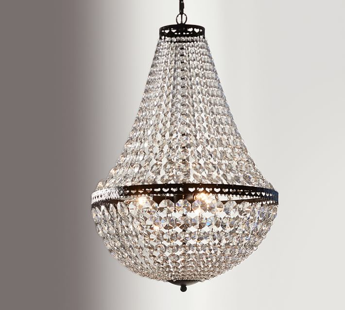 Mia Faceted Crystal Chandelier Pottery Barn