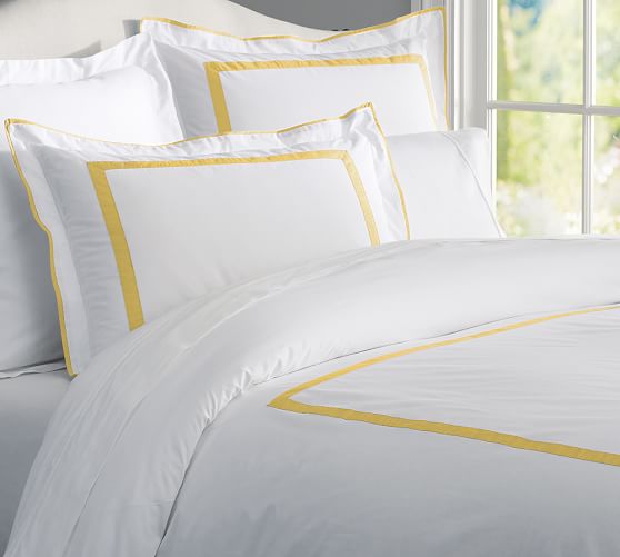 Morgan Organic Duvet Cover Sham Pottery Barn Roll Over Image To Zoom