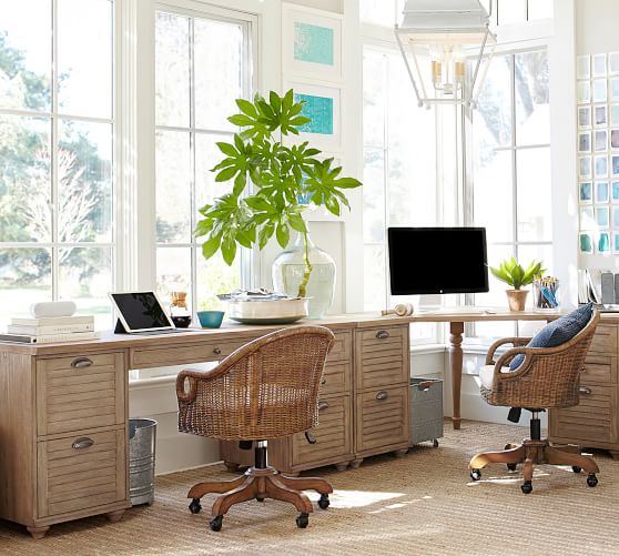 Whitney Corner Desk Set, Seadrift Pottery Barn