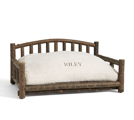 Log Dog Bed Pottery Barn