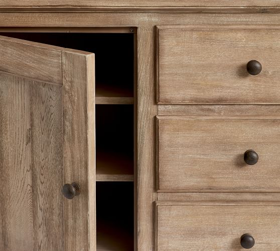 Benchwright Buffet + Hutch Set, Seadrift Pottery Barn