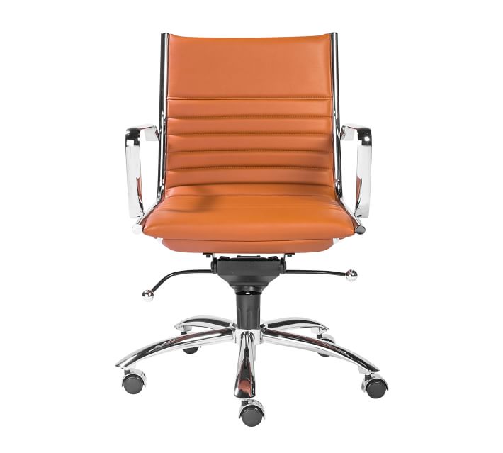 Fowler Low Back Swivel Desk Chair Pottery Barn