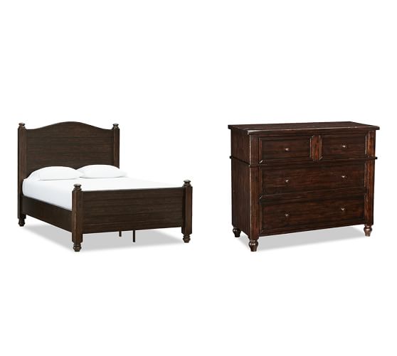 Cortona Bed & Dresser Set Pottery Barn