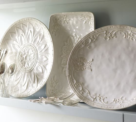 Juliette Oversized Serving Platters Pottery Barn