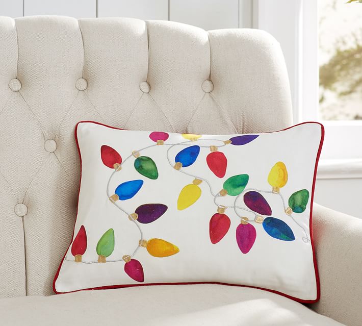 Christmas Lights Pillow Cover Pottery Barn Delectable Outdoor Decorative Christmas Pillows Christmas Lights Pillow Cover Pottery Barn Delectable Outdoor Decorative Christmas Pillows