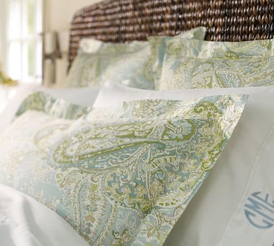 Sienna Paisley Duvet Cover & Sham Blue Pottery Barn