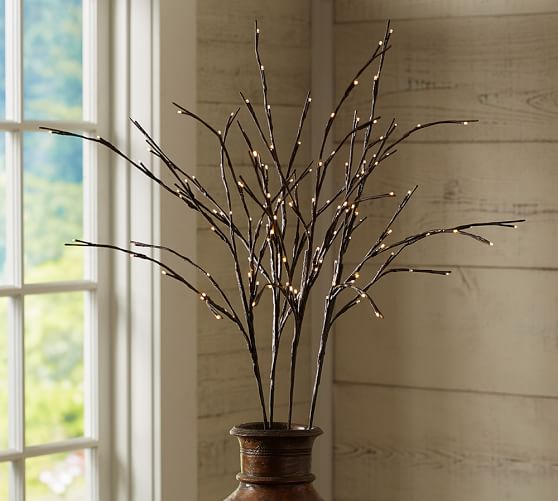Faux LED Lit Branch Pottery Barn