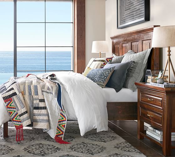 Bowry Reclaimed Wood Bed & Dresser Set Pottery Barn