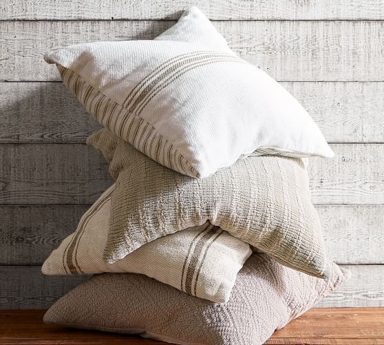 Washed Diamond Pillow Covers Pottery Barn