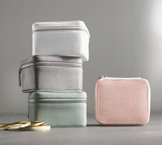 McKenna Leather Small Travel Jewelry Case Pottery Barn