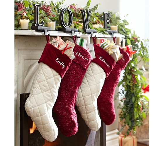 Love Stocking Holder Bronze finish Pottery Barn