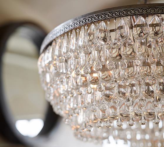 Clarissa Crystal Drop Round Chandelier Pottery Barn Scroll To Next Item
