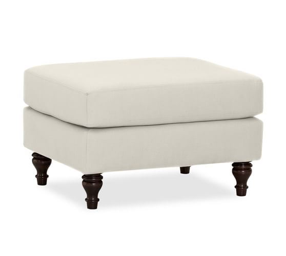 Carlisle Upholstered Ottoman Pottery Barn