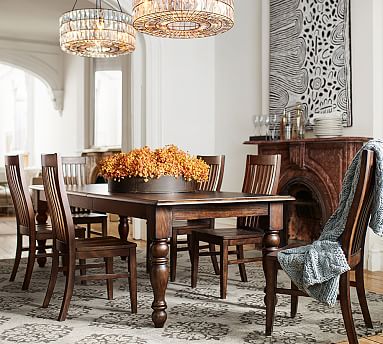 Evelyn Extending Dining Table & Trieste Chair 7-Piece Dining Set ...
