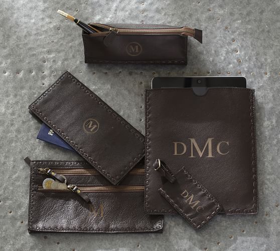 Download Rio Leather Cosmetic Bag | Pottery Barn