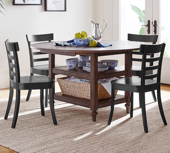 Shayne Drop Leaf Kitchen Table Salvaged Black Pottery Barn Shayne Drop Leaf Kitchen Table Salvaged Black