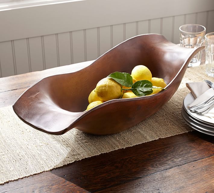 Vintage Wood Carved Oval Bowl Pottery Barn Custom Pottery Barn Decorative Bowls Vintage Wood Carved Oval Bowl Pottery Barn Custom Pottery Barn Decorative Bowls