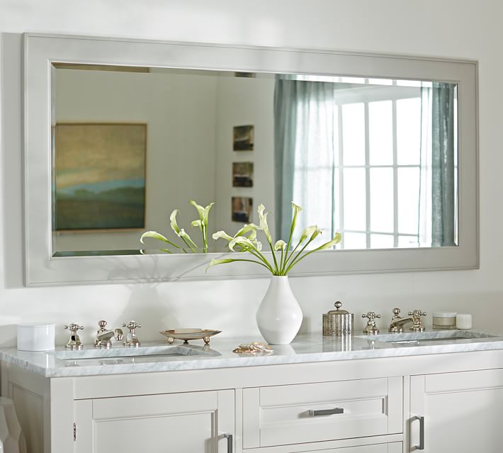 Classic Double Wide Mirror Pottery Barn