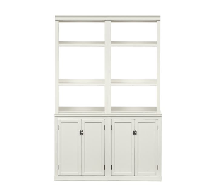 Logan Bookcase With Cabinets Pottery Barn