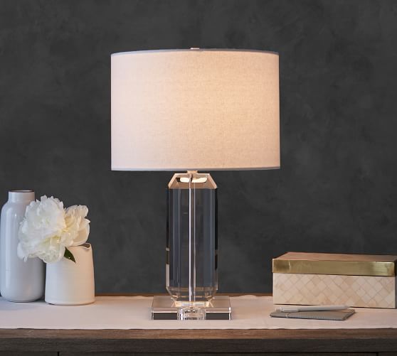 Brooklyn FacetedCrystal Bedside Lamp Pottery Barn