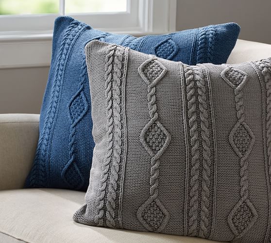 Diamond Knit Pillow Cover Pottery Barn Extraordinary Knit A Pillow Cover Diamond Knit Pillow Cover Pottery Barn Extraordinary Knit A Pillow Cover