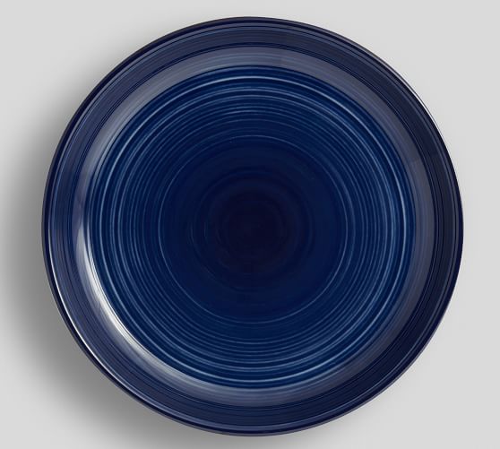 Hermosa Melamine Dinner Plate Navy Blue Pottery Barn